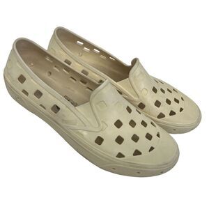 VANS Perforated Slip-On‎ TRK Water Shoes Beige Unisex Rubber Casual Wear 12